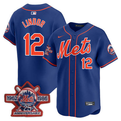 NYM Limited Jersey - 1986 Patch - All Stitched