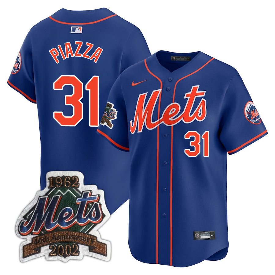 NYM Limited Jersey - 2002 Patch - All Stitched