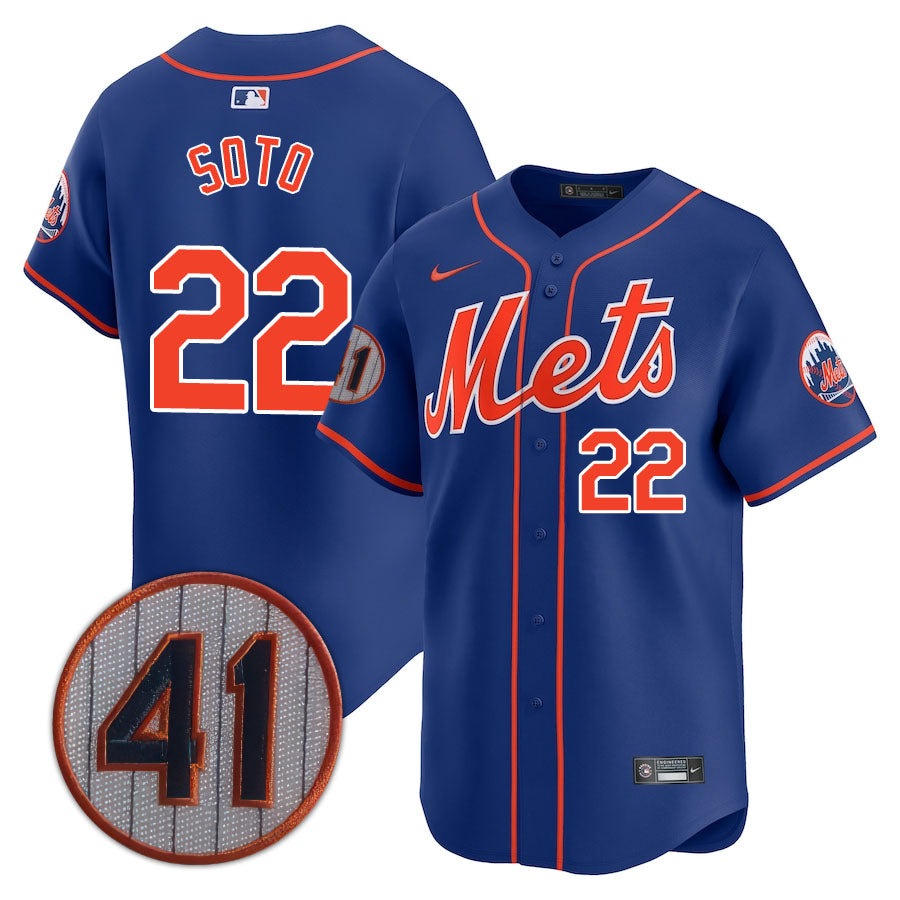 NYM Limited Jersey - 2021 Patch - All Stitched