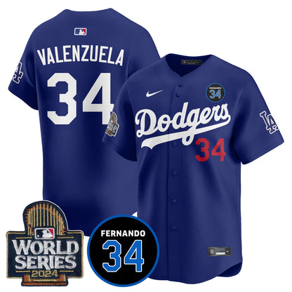 Dodgers Fernando Valenzuela Memorial Jersey - All Stitched