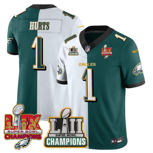 PHI LII-LIX Super Bowl Champions Vapor Limited Gold Jersey - All Stitched