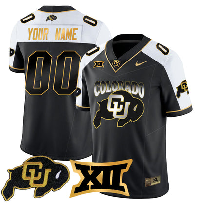 Custom Colorado Buffaloes 2024 Vapor Limited Gold Jersey N2 - All Stitched