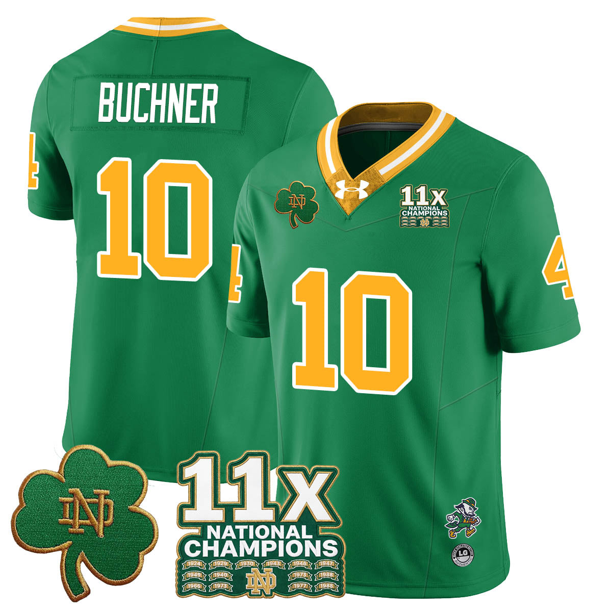 ND 11x-Time National Champions Vapor Limited Jersey - All Stitched