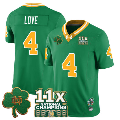ND 11x-Time National Champions Vapor Limited Jersey - All Stitched