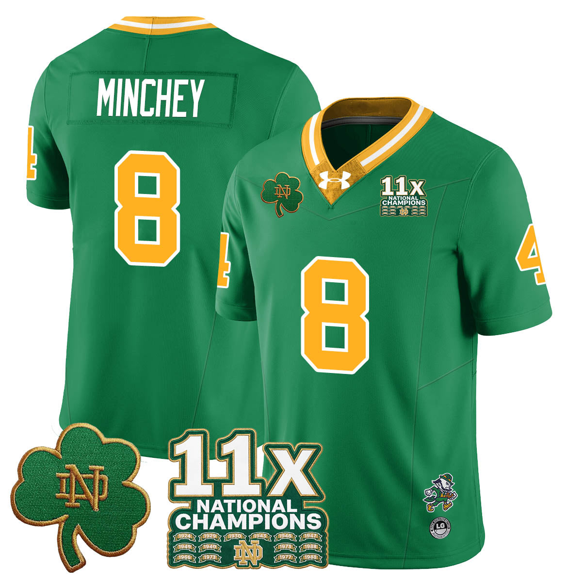 ND 11x-Time National Champions Vapor Limited Jersey - All Stitched