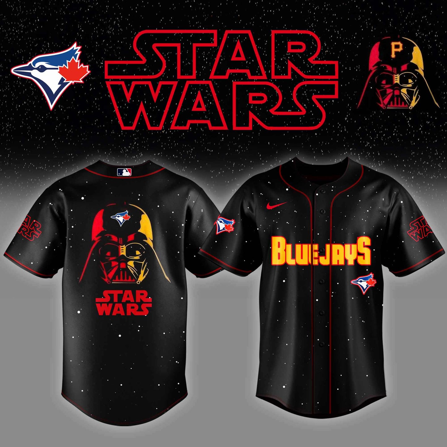 .Toronto Blue Jays x Stars Wars Night Baseball Jersey Editions Limited