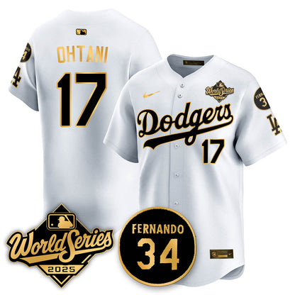 Los Angeles Dodgers 2025 National League Champions Jersey - All Stitched