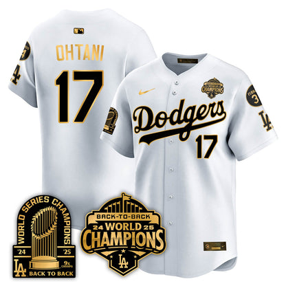 LAD 2025 World Series Champions Jersey - 9x Champs - All Stitched