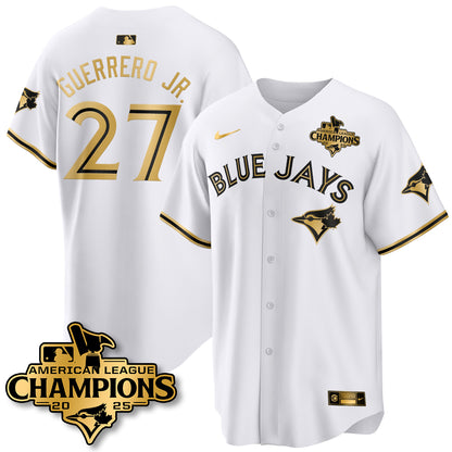 Toronto Blue Jays 2025 American League Champions Jersey - All Stitched