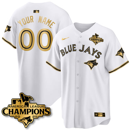 Toronto Blue Jays 2025 American League Champions Custom Jersey - All Stitched