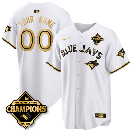 Toronto Blue Jays 2025 American League Champions Custom Jersey - All Stitched