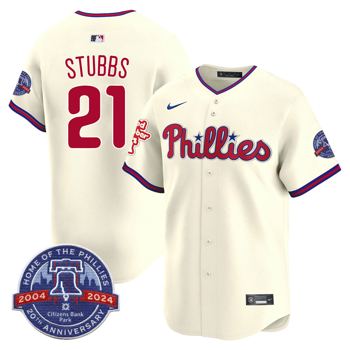 Phillies 20th Anniversary Citizen Bank Park's 2024 Jersey TLA - All Stitched