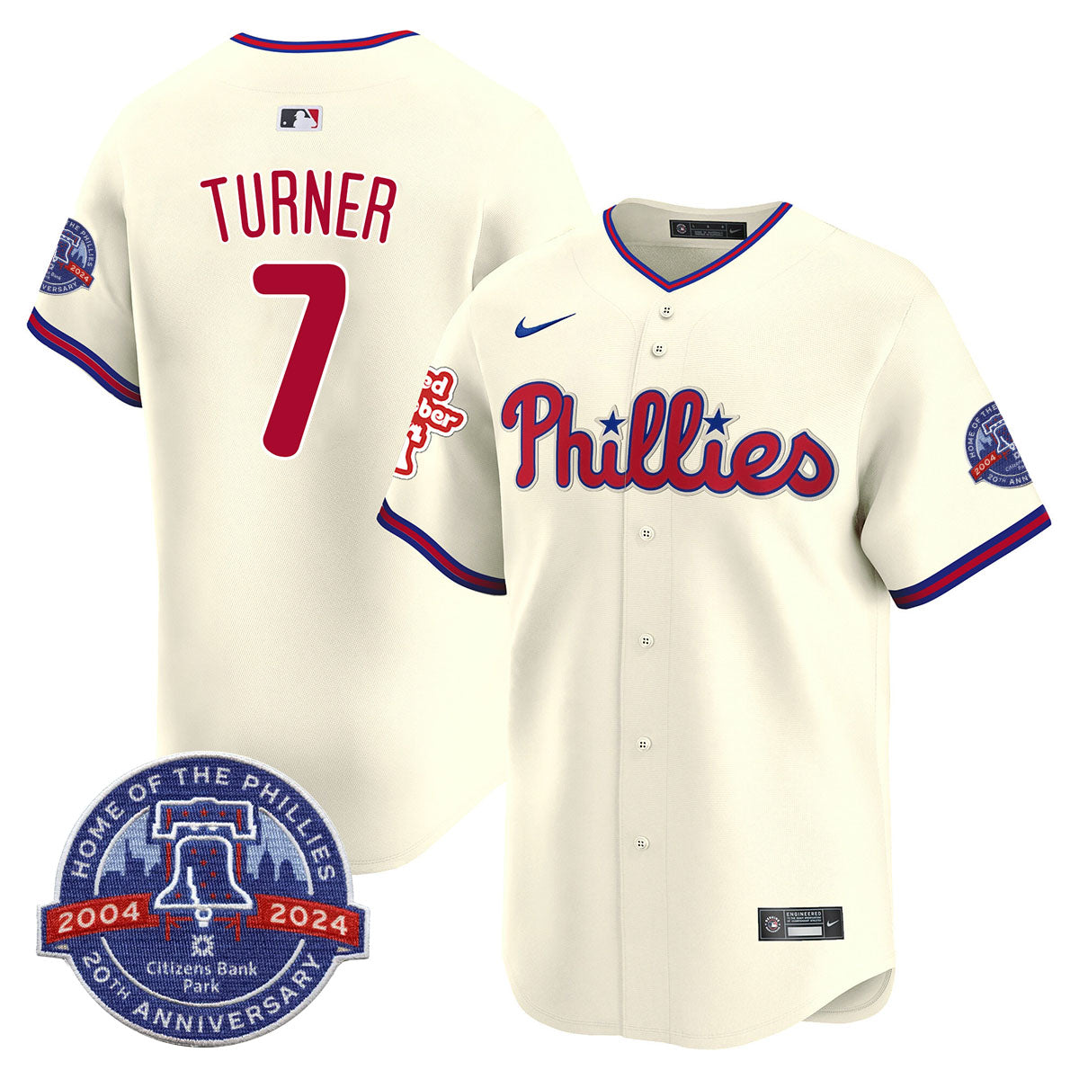 Phillies 20th Anniversary Citizen Bank Park's 2024 Jersey TLA - All Stitched