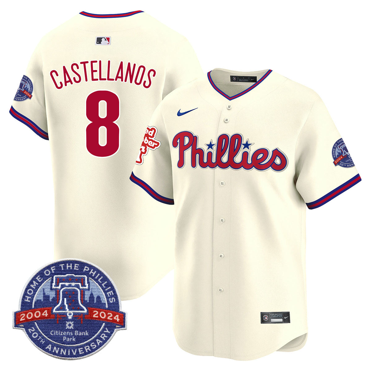 Phillies 20th Anniversary Citizen Bank Park's 2024 Jersey TLA - All Stitched