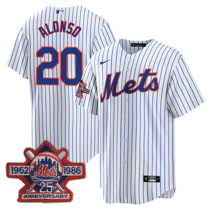NYM Limited Jersey - 1986 Patch - All Stitched