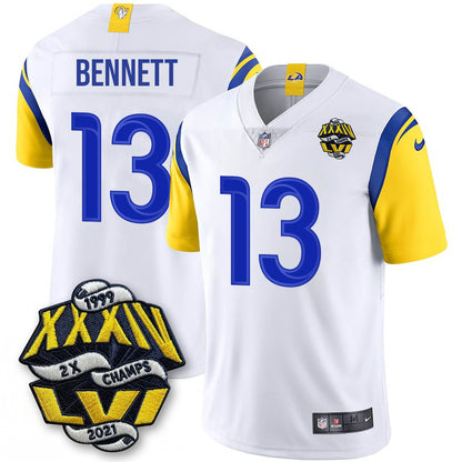 LAR 2-Time Champions Patch Vapor Limited Jersey - All Stitched