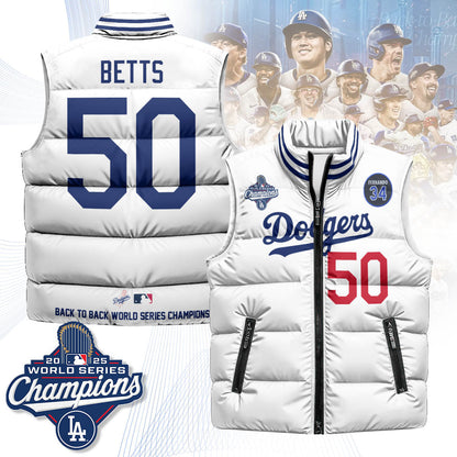 LAD 2025 World Series Champions Puffer Vest