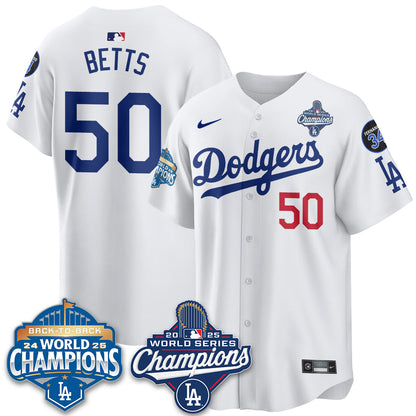 LAD 2025 World Series Champions Jersey - All Stitched