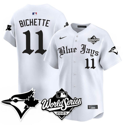 Toronto Blue Jays Gothic 2025 World Series Jersey - All Stitched