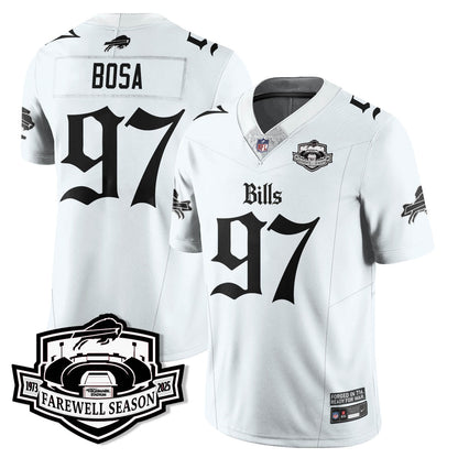 BUF Gothic Vapor Limited Jersey - Farewell Highmark Patch - All Stitched