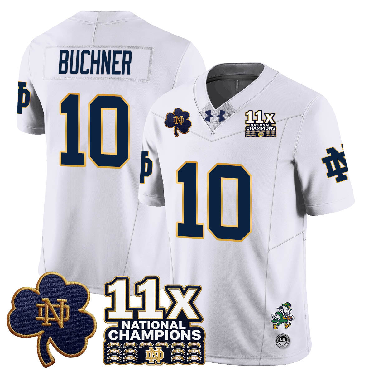 ND 11x-Time National Champions Vapor Limited Jersey - All Stitched