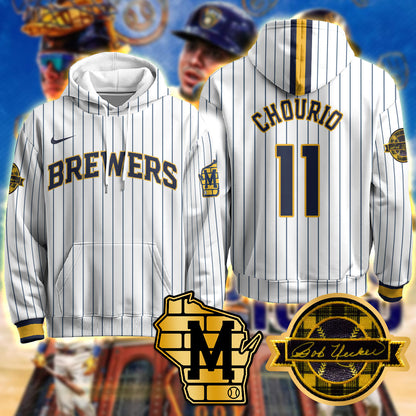 Milwaukee Brewers 2025 Limited Hoodie - Bob Uecker Patch - All Stitched