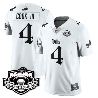 BUF Gothic Vapor Limited Jersey - Farewell Highmark Patch - All Stitched