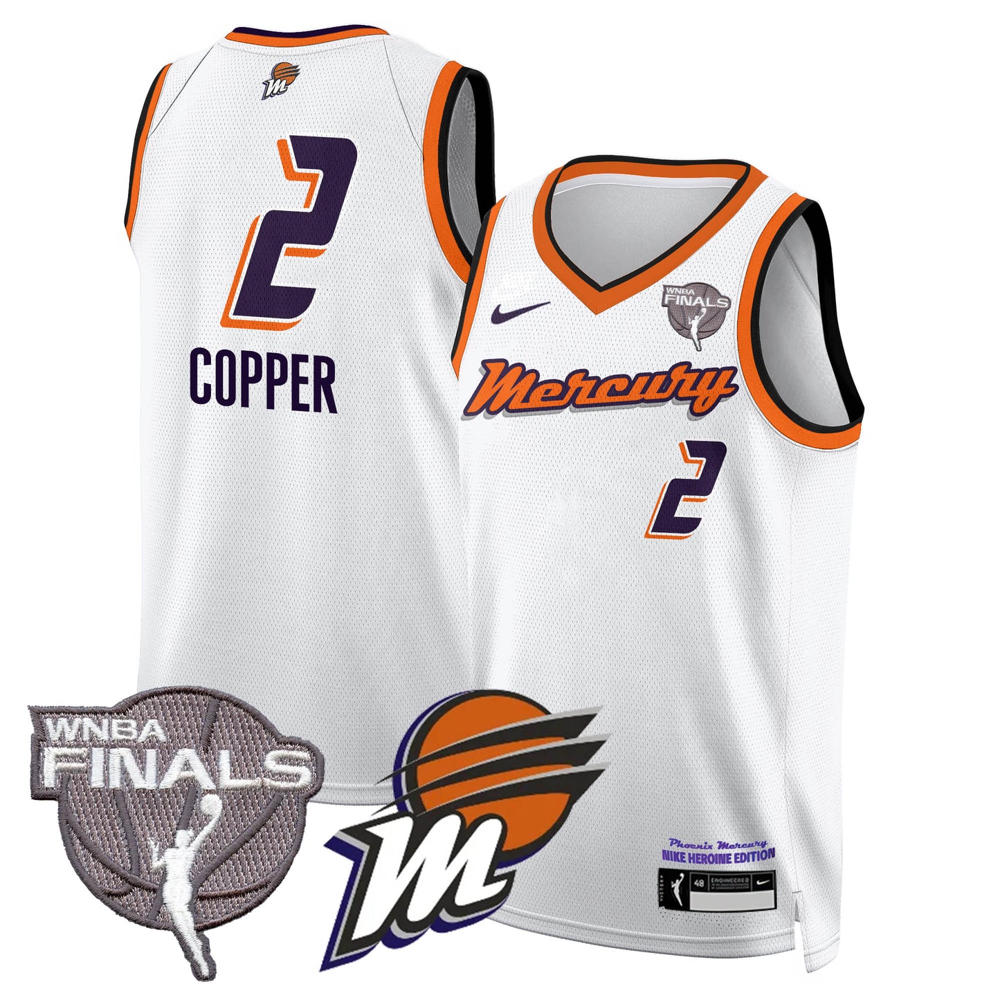Phoenix Mercury 2025 WNBA Finals Jersey - All Stitched