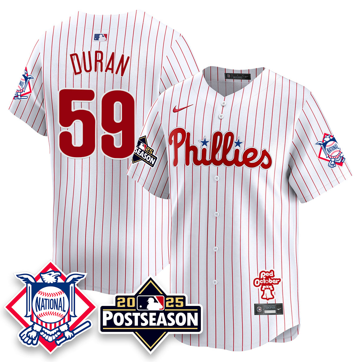 Philadelphia Phillies 2025 Postseason Jersey - All Stitched