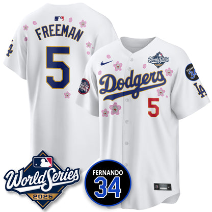 Los Angeles Dodgers Tokyo Series 2025 NL Champions Jersey - All Stitched