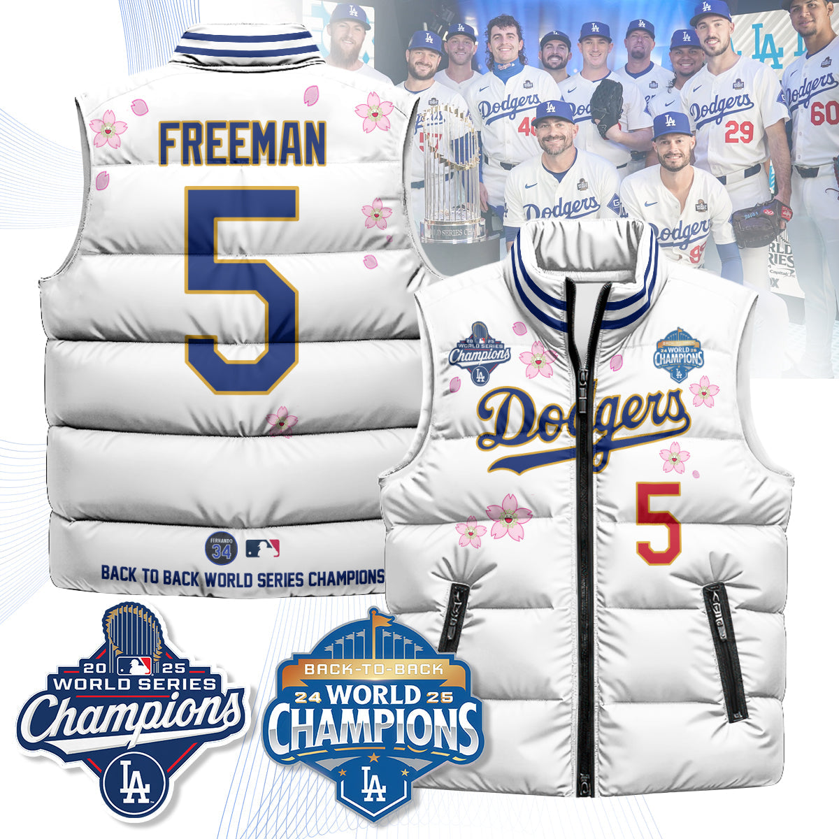 LAD Tokyo 2025 World Series Champions Puffer Vest