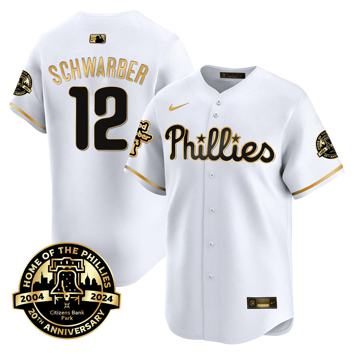 Phillies 20th Anniversary Citizen Bank Park's 2024 Jersey TLA - All Stitched