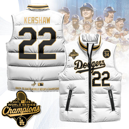 LAD 2025 World Series Champions Puffer Vest