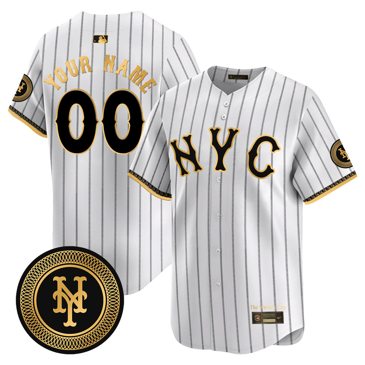 Mets Francisco Graphite 2024 City Connect Limited Custom Jersey TLA - All Stitched