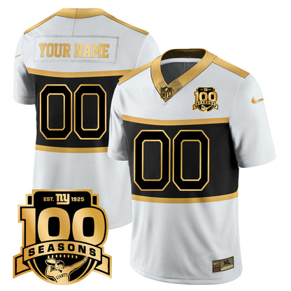 Giants "Century Red' 100TH Season Commemorative Custom Jersey TLA - All Stitched