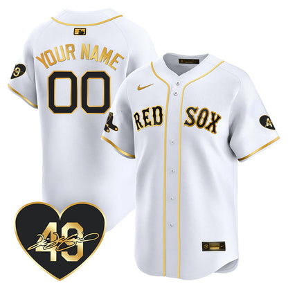 Red Sox Custom Jersey - Memorial Patch – All Stitched