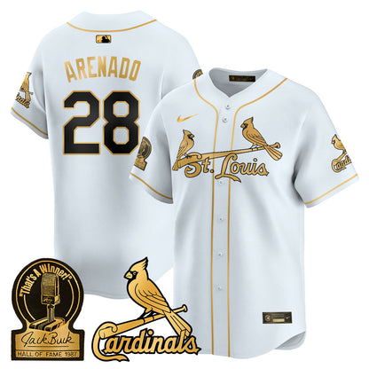 St. Louis Cardinals Jack Buck  Limited Jersey - All Stitched