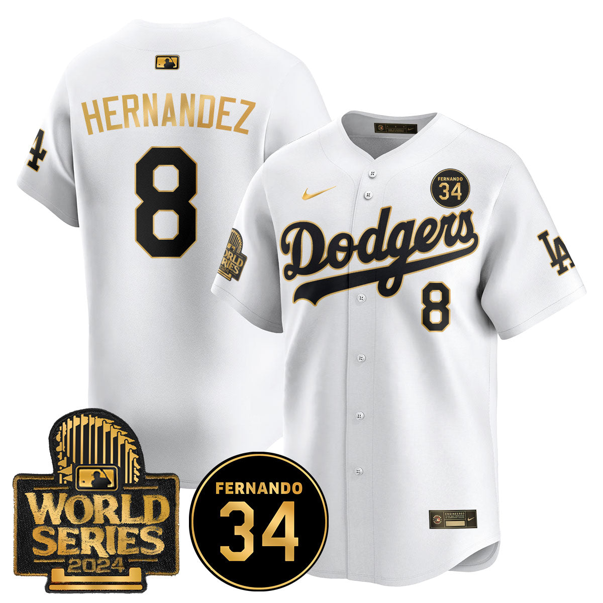 Dodgers Fernando Valenzuela Memorial Jersey - All Stitched