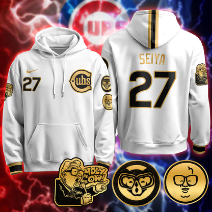 Chicago Cubs Limited Hoodie - Harry Caray "Holy Cow" Patch - All Stitched