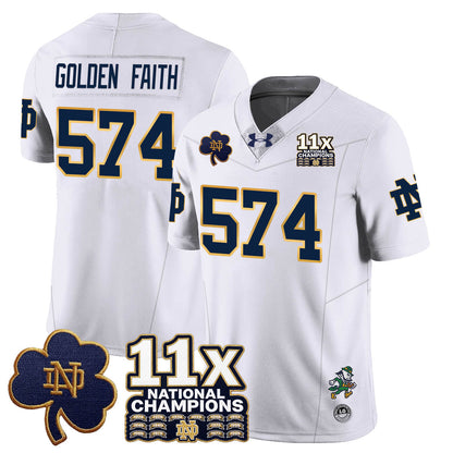 ND 11x-Time National Champions Vapor Limited Jersey - All Stitched