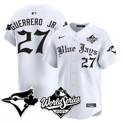 Toronto Blue Jays Gothic 2025 World Series Jersey - All Stitched