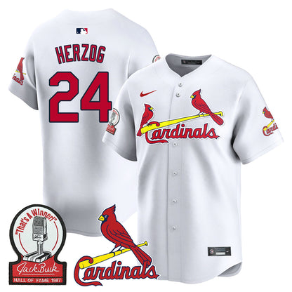 St. Louis Cardinals Jack Buck  Limited Jersey - All Stitched