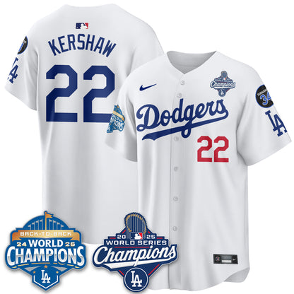 LAD 2025 World Series Champions Jersey - All Stitched