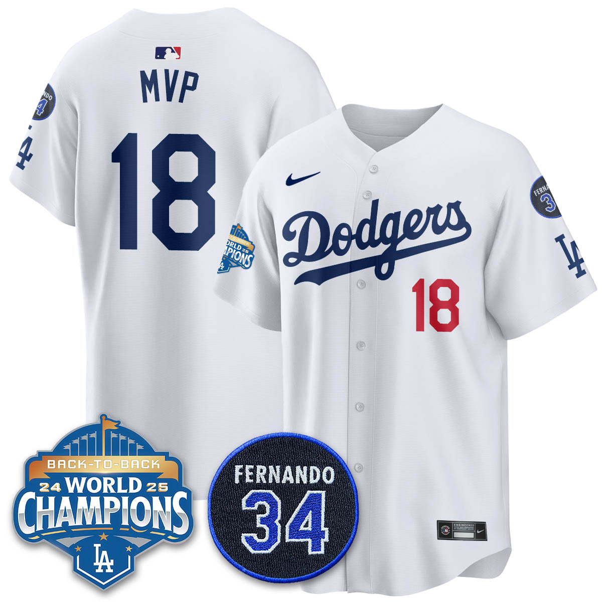 LAD 2025 Back To Back Champions Jersey - All Stitched