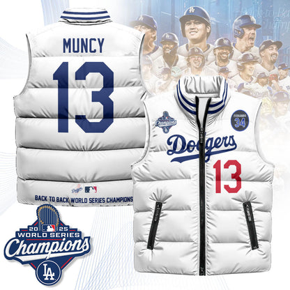 LAD 2025 World Series Champions Puffer Vest
