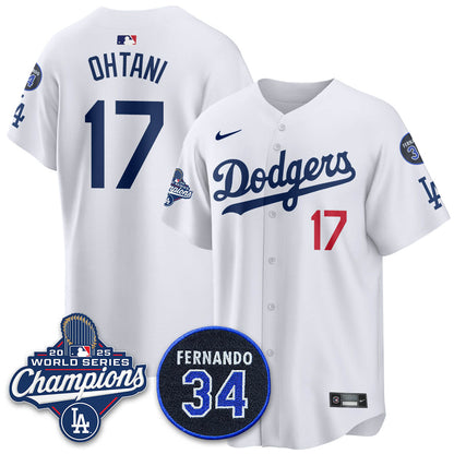 LAD 2025 World Series Champions Jersey - All Stitched