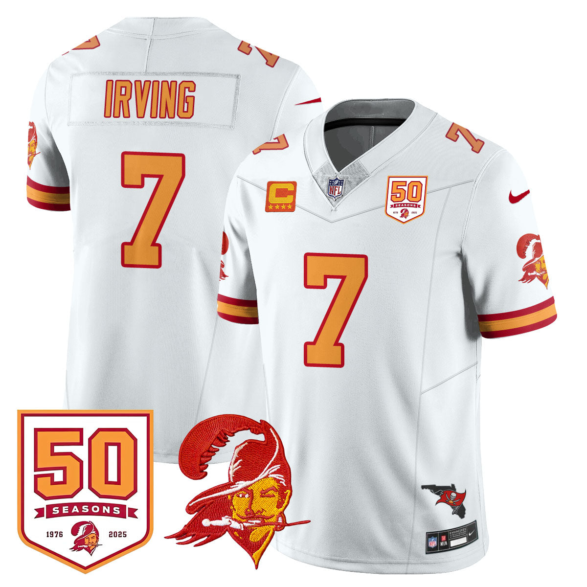 Tampa Bay Buccaneers 50th Season Limited Jersey - All Stitched