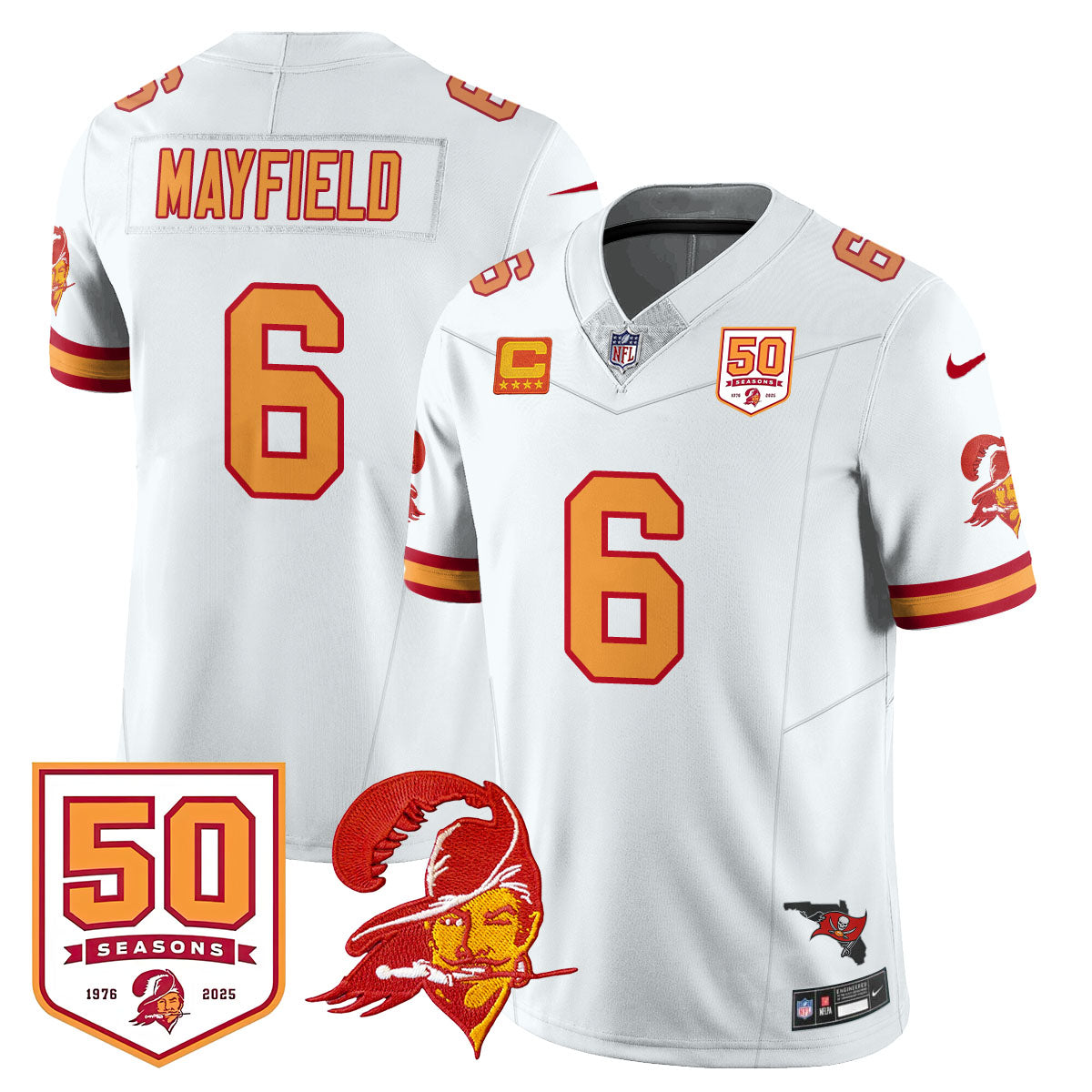 Tampa Bay Buccaneers 50th Season Limited Jersey - All Stitched