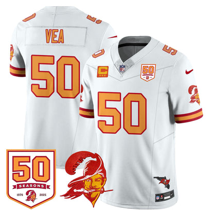 Tampa Bay Buccaneers 50th Season Limited Jersey - All Stitched
