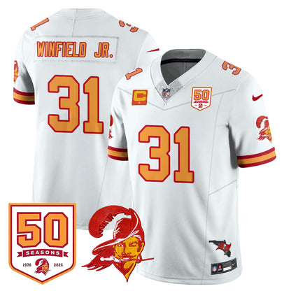 Tampa Bay Buccaneers 50th Season Limited Jersey - All Stitched